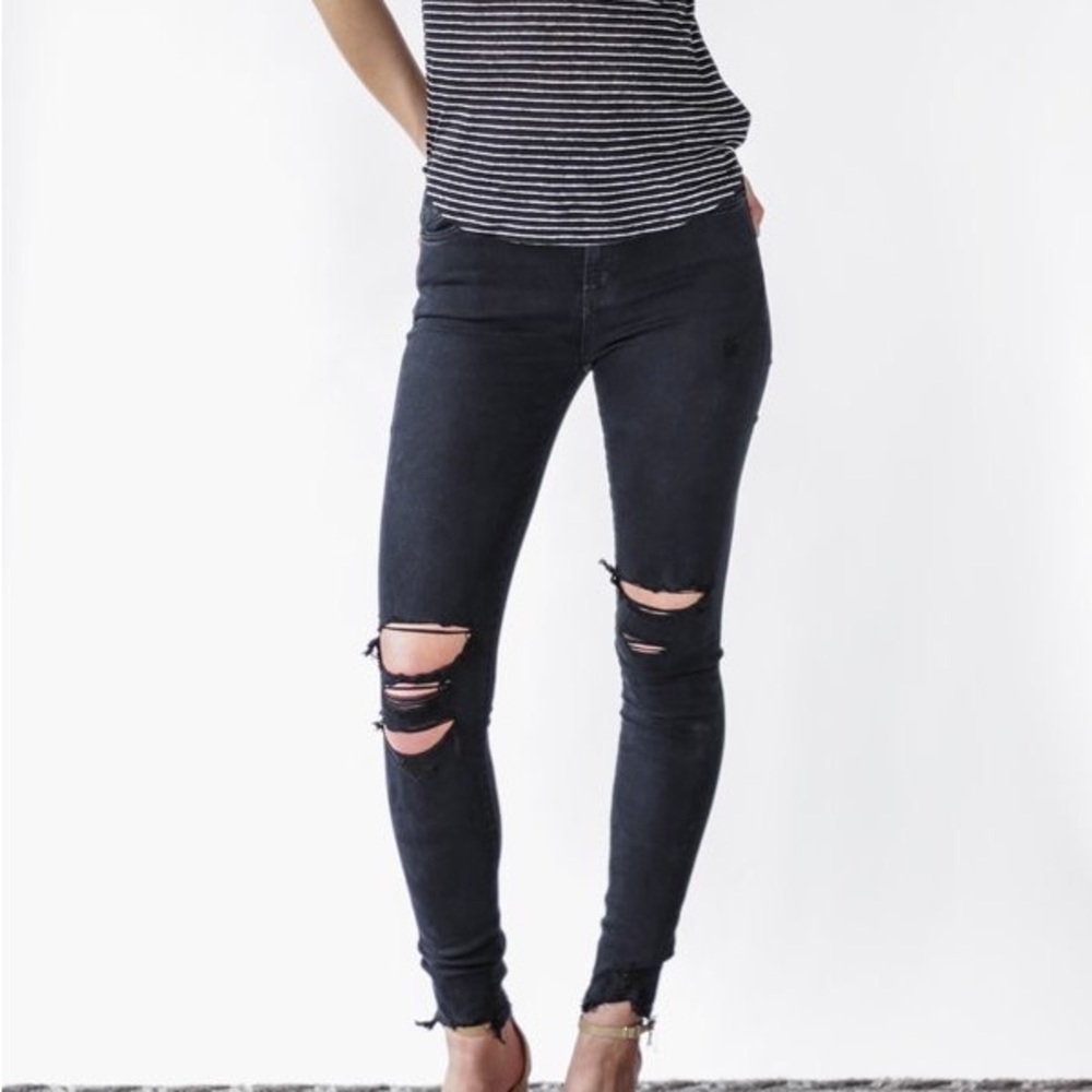 Agolde Sophie Hi Rise Skinny Jeans in Ruthless